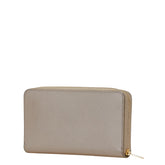 セリーヌ ラウンドファスナー 長財布 グレージュ ベージュ レザー レディース CELINE 【中古】